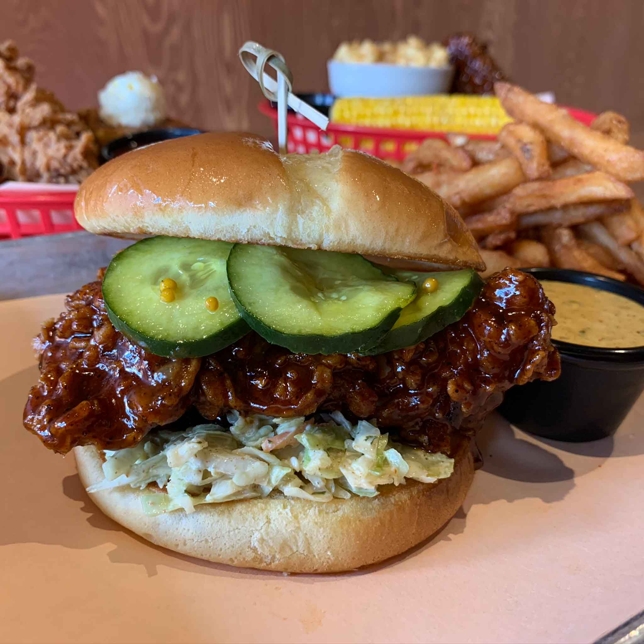 Fried chicken sandwich