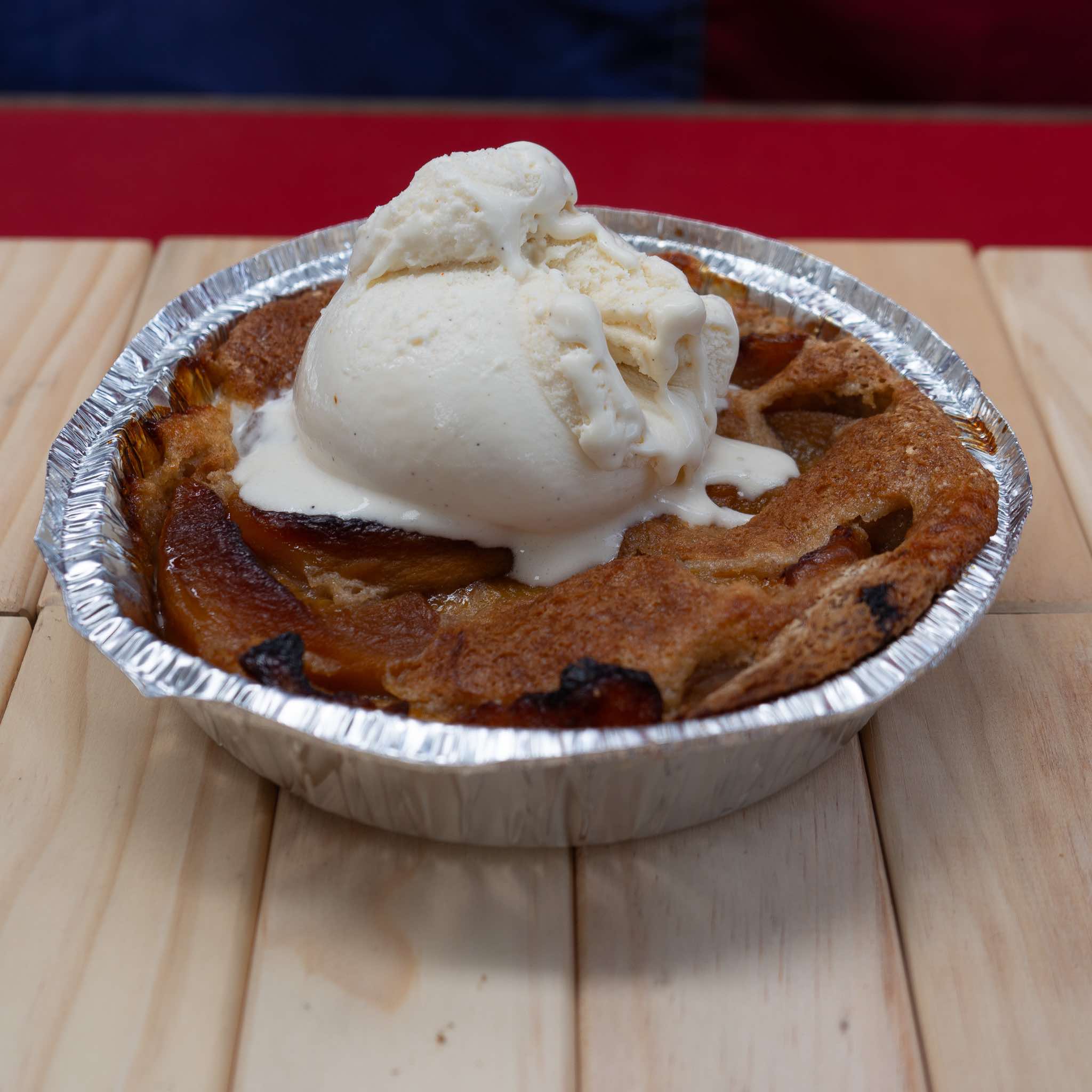 peach cobbler