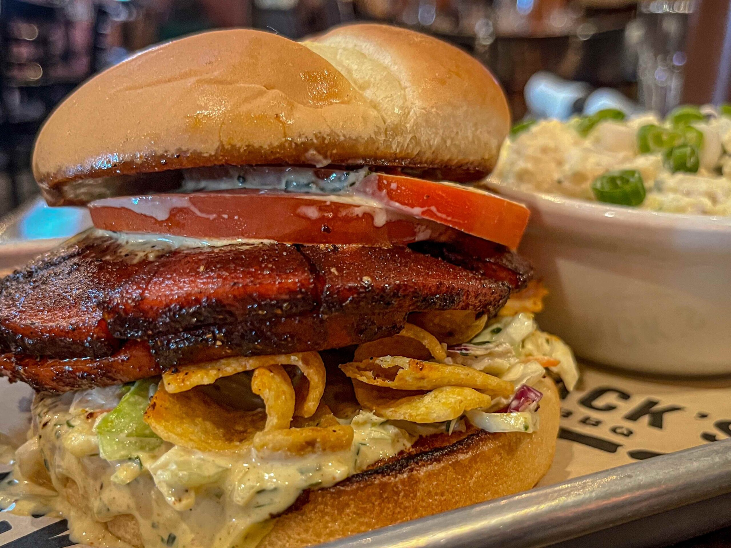 Smoked Bologna Sandwich